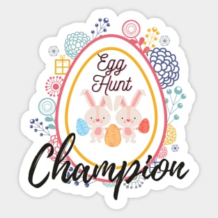 Egg hunt champion Shirt Sticker